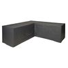 Nature Housse de mobilier de jardin en forme de L 250x90x90 cm