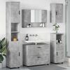 vidaXL Ensemble de mobilier de salle de bain 5 pcs Gris b&eacute;ton
