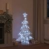 vidaXL Sapin de No&euml;l avec 100 LED Blanc froid 122 cm Acrylique