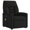 vidaXL Fauteuil inclinable de massage noir tissu microfibre