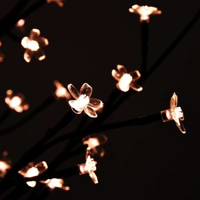 vidaXL Arbre à LED fleur de cerisier 84 LED Blanc chaud 120 cm