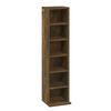 vidaXL Armoire &agrave; CD Ch&ecirc;ne fum&eacute; 21x20x88 cm Bois d'ing&eacute;nierie