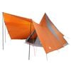 vidaXL Tente Tipi avec toit Gris et orange 510 x 690 x 330 cm taffetas