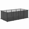 vidaXL Cage pour petits animaux Noir 144x74x46,5 cm PP et Acier