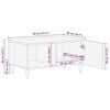 vidaXL Tables basses Marron 80 x 50 x 40 cm