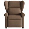 vidaXL Fauteuil de massage inclinable Marron Tissu