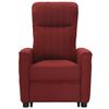 vidaXL Fauteuil de massage Rouge bordeaux Tissu