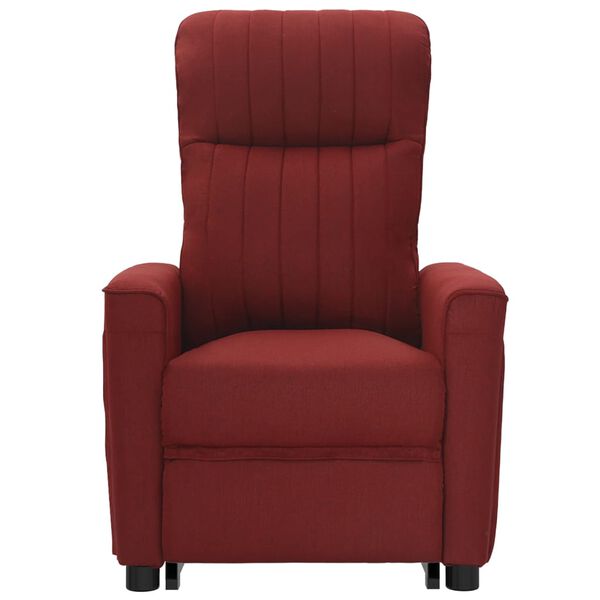 vidaXL Fauteuil de massage Rouge bordeaux Tissu
