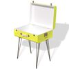vidaXL Table de chevet 49,5x36x60 cm Jaune