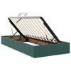 vidaXL Lit de Rangement avec matelas Vert fonc&eacute; 90 x 200 cm