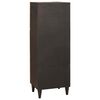 vidaXL Meuble d'appoint avec tiroir Noir et or 40 x 33,5 x 110 cm