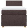 vidaXL Sommier &agrave; lattes de lit avec matelas Marron fonc&eacute; 100x200 cm
