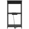 vidaXL Cabinet de chevet Ch&ecirc;ne noir 41 x 31 x 76 cm Bois d'ing&eacute;nierie