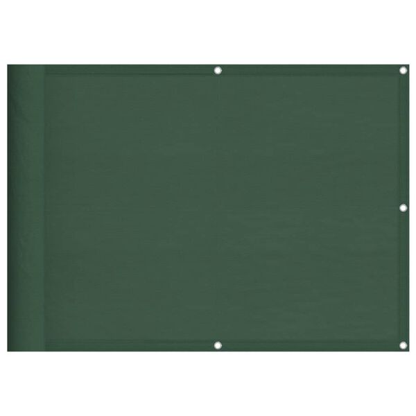 vidaXL &Eacute;cran de balcon vert fonc&eacute; 75x800 cm 100% polyester oxford