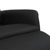 vidaXL Fauteuil inclinable avec repose-pieds noir similicuir