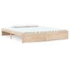 vidaXL Cadre de lit sans matelas bois massif 180x200 cm