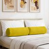 vidaXL Coussins d'accent 2 pcs Jaune Ø 25 x 70 cm