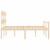 vidaXL Lit pour personne &acirc;g&eacute;e sans matelas 120x200 cm bois massif