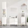 vidaXL Armoire de salle de bain blanc brillant 30x30x100 cm