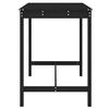 vidaXL Table de jardin noir 121x82,5x110 cm bois massif de pin