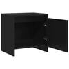 vidaXL Tables de chevet 2 pcs noir 45x34x44,5 cm bois d'ing&eacute;nierie