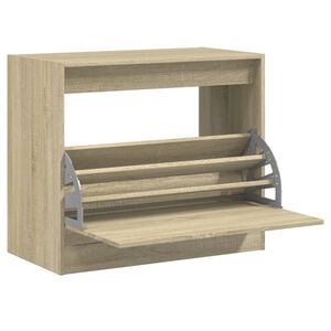 vidaXL Armoire &agrave; chaussures ch&ecirc;ne sonoma 80x42x69 cm bois d'ing&eacute;nierie