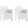 vidaXL Chaise de jardin 2 pcs Blanc 53 x 49 x 85 cm Polypropyl&egrave;ne