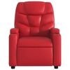 vidaXL Fauteuil inclinable &eacute;lectrique Rouge Similicuir