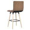 vidaXL Tabouret de bar Taupe Tissu