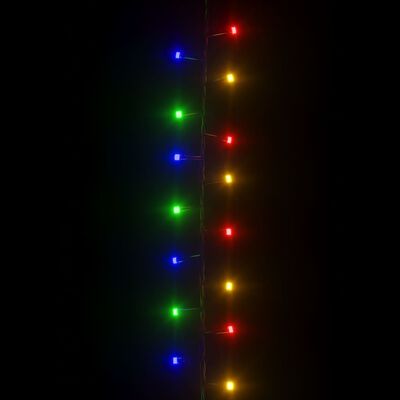 vidaXL Guirlande à LED compacte avec 3000 LED Multicolores 65 m PVC