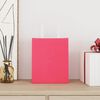 vidaXL Sacs en papier 250 pcs avec poign&eacute;es rose 18x8x22 cm