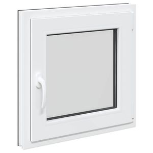 vidaXL Fen&ecirc;tre de sous-sol RISOR 50 x 50 cm PVC et verre Anthracite