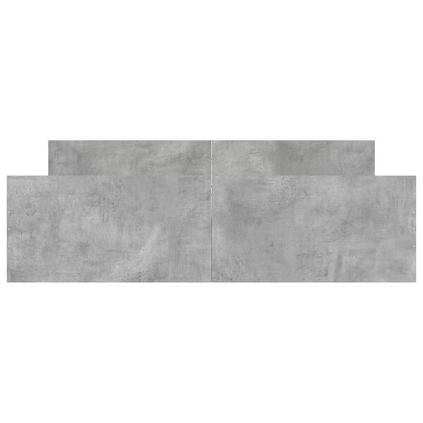 vidaXL Cadre de lit sans matelas gris b&eacute;ton 160x200 cm