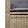 vidaXL Ensemble &agrave; manger de jardin coussins 7 pcs m&eacute;lange beige rotin