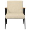 vidaXL fauteuil Crème 59 x 75 x 78 cm tissu