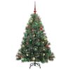 vidaXL Sapin de No&euml;l artificiel avec 150 LED Vert 150 cm PE et PVC