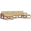 vidaXL Ensemble de canap&eacute;s d'ext&eacute;rieur 6 pcs Naturel et Beige