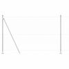 vidaXL Poteau de cl&ocirc;ture. Argent&eacute; 25 x 1,5 m (treillis de 36 mm) Acier