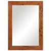 vidaXL Miroir salle de bain 50x70 cm bois massif d'acacia et verre