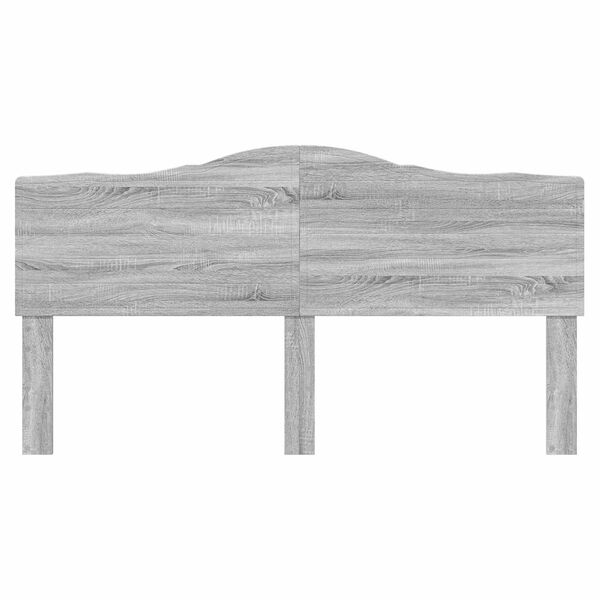 vidaXL T&ecirc;te de lit Gris Sonoma 200 cm Bois d'ing&eacute;nierie