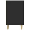 vidaXL Buffet noir 100x36x60 cm bois d'ingénierie
