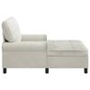 vidaXL Chaise longue avec coussin Cr&egrave;me 91 x 157 x 91 cm Velours