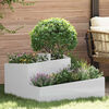 vidaXL Cache-pot de jardin Argent 80 x 80 x 50 cm Acier galvanis&eacute;