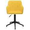 vidaXL Chaises pivotantes &agrave; manger lot de 2 jaune tissu