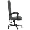 vidaXL Fauteuil inclinable de bureau Gris fonc&eacute; Tissu