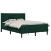 vidaXL Cadre de lit avec matelas Vert fonc&eacute; 140 x 200 cm Velours
