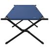 vidaXL Lit de camping pliant 2 pcs Bleu 210 x 80 x 46 cm Tissu Oxford
