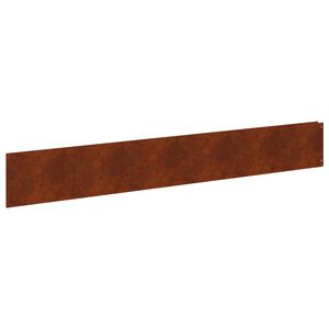 vidaXL Bordure de Pelouse 20 pc 100 x 15 cm Acier Rouill&eacute;