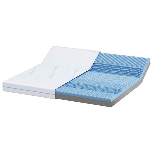 vidaXL Matelas Blanc 180 x 200 cm Tissu jacquard