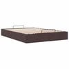 vidaXL Cadre de lit ottoman sans matelas marron fonc&eacute; 140x200 cm tissu
